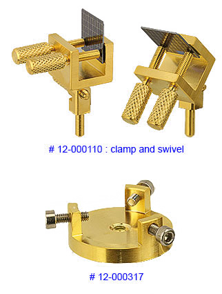 EM-Tec gold series SEM sample holders and pin stub adapters